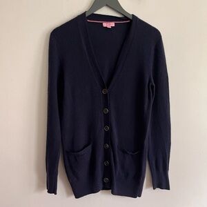 Lily Pulitzer Navy Blue Cashmere Cardigan